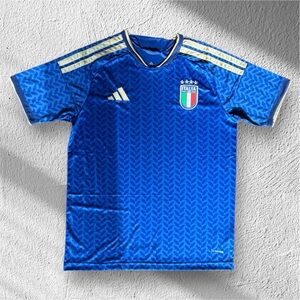 Adidas Blue Soccer Jersey with White Accents